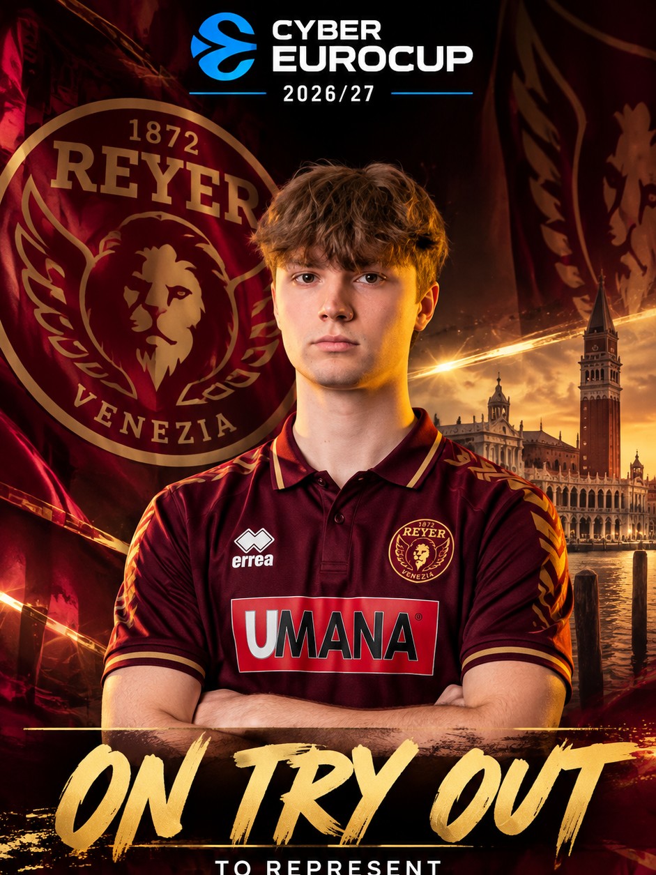 From EAFC to Cyber EuroCup: Ukrainian ESB stand-out rising star "Malenkiy" joins forces with Reyer Venezia on try-out season